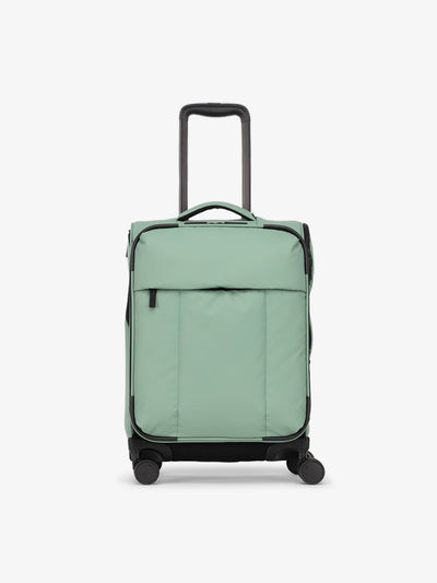 CALPAK Luka soft sided carry on luggage in green sage; LSM1020-SAGE
