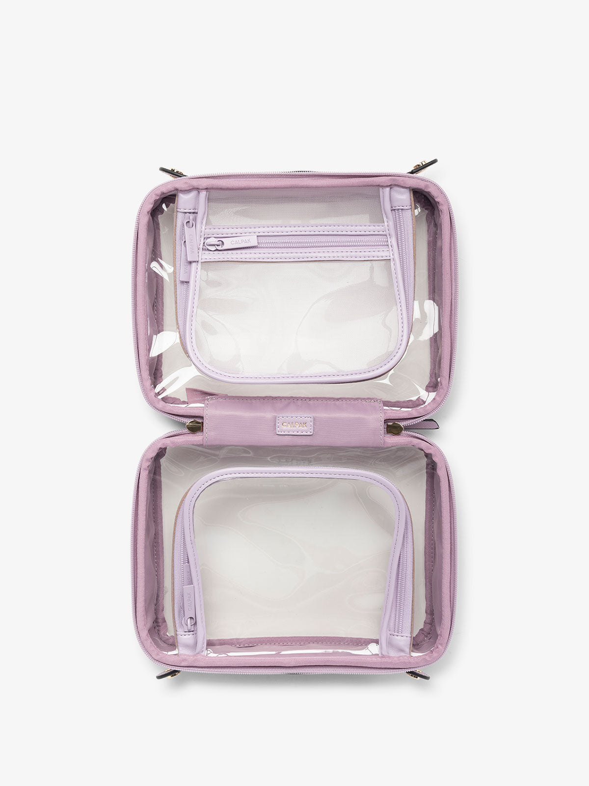 CALPAK Mini online Small Clear Cosmetics Case Lavender Limited Edition