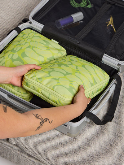 CALPAK compression packing cubes in lime viper; PCC2201-LIME-VIPER view 2