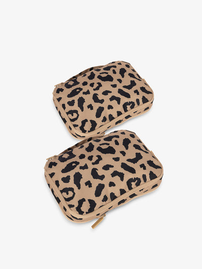 CALPAK small compression packing cubes in cheetah; PCS2301-CHEETAH view 1