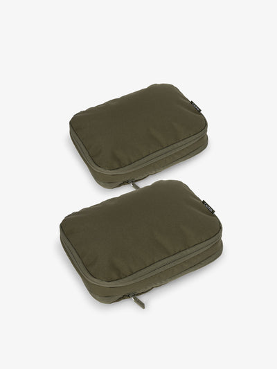 CALPAK small compression packing cubes in moss; PCS2301-MOSS view 1