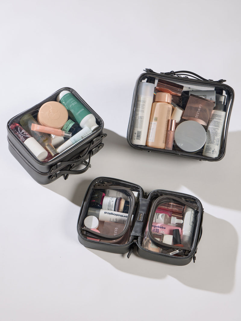 CALPAK Clear Cosmetic cases in steel