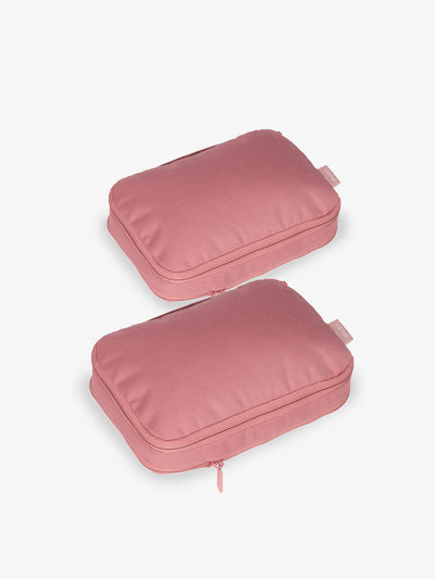 CALPAK small compression packing cubes in pink; PCS2301-TEA-ROSE view 1