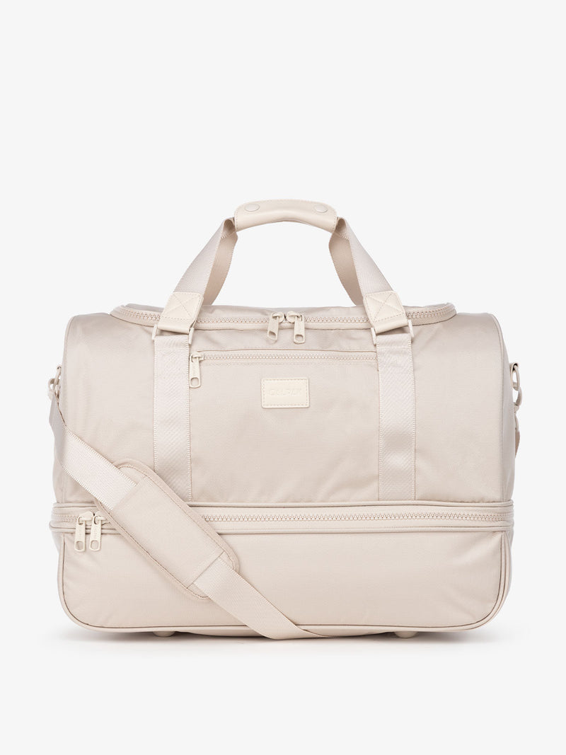 CALPAK Stevyn duffel bag in cream dune