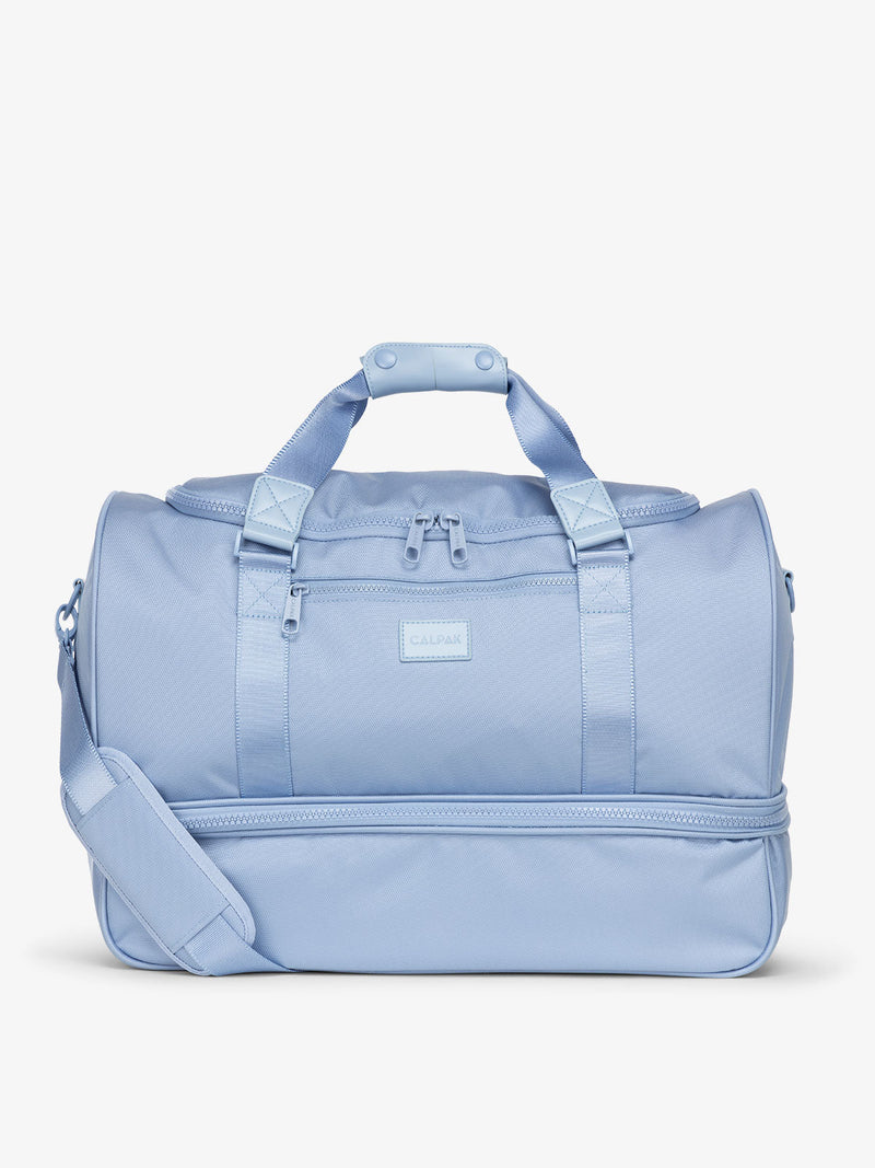 CALPAK Stevyn Duffel bag with removeable crossbody strap in sky