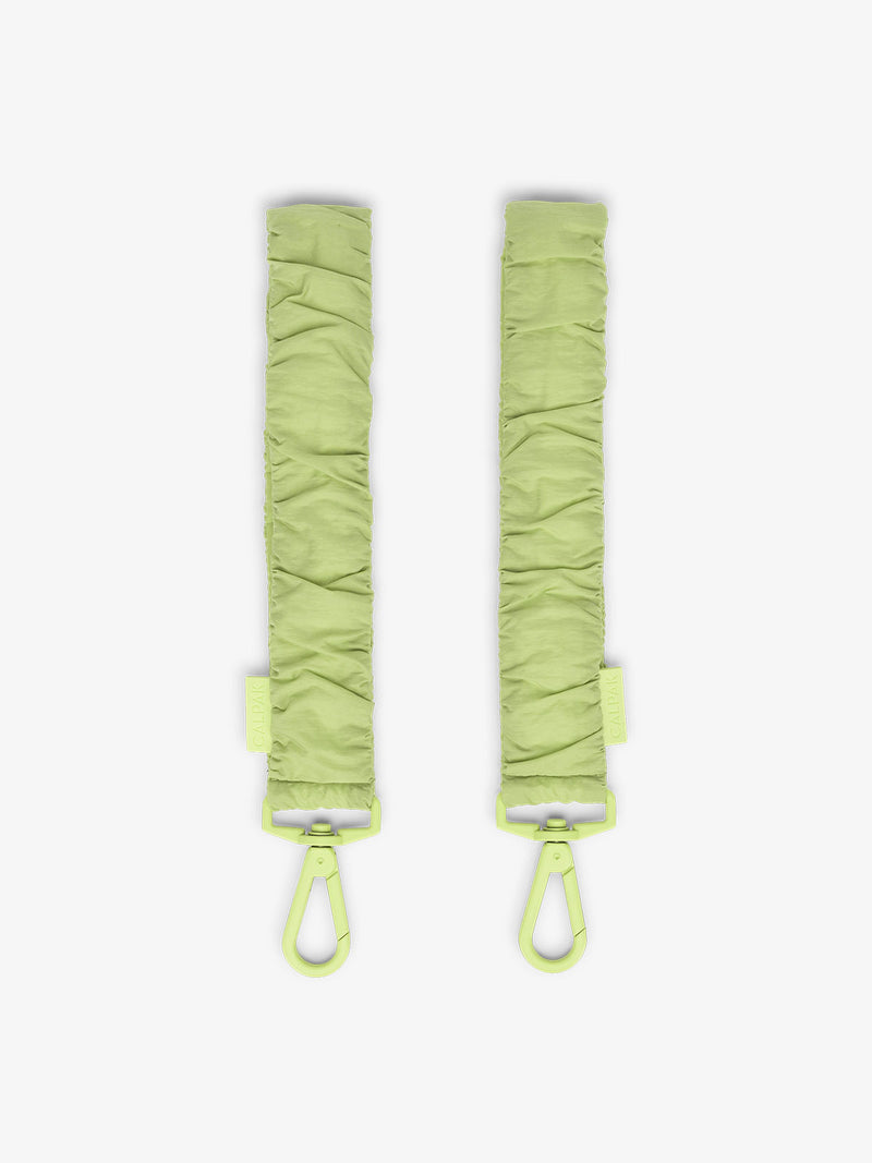 CALPAK Stroller Straps for Diaper Bag made with Oeko-Tex certified, recycled, and water-resistant materials in lime