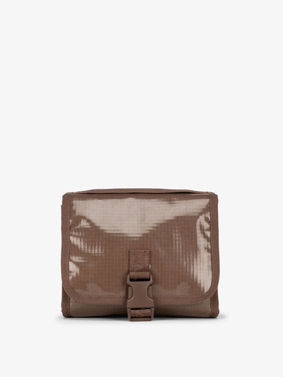 CALPAK Terra Hanging Toiletry Bag in brown cacao; THY2201-CACAO view 1