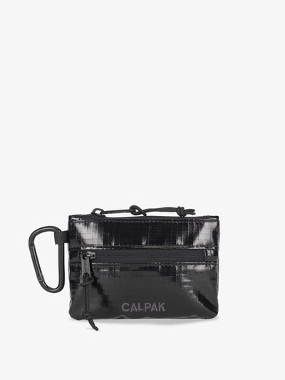 CALPAK Terra Clippable Card Pouch in Black; TPC2401-OBSIDIAN view 1