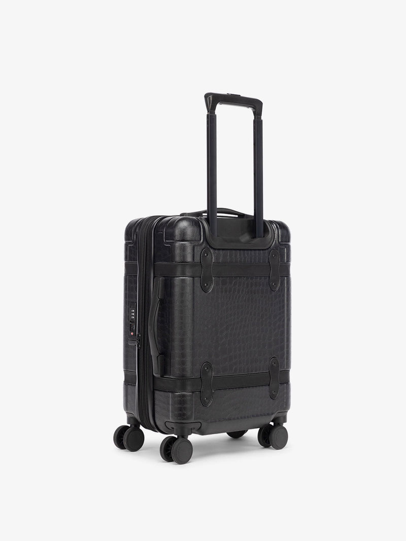 CALPAK Trnk black vintage trunk style carry-on luggage