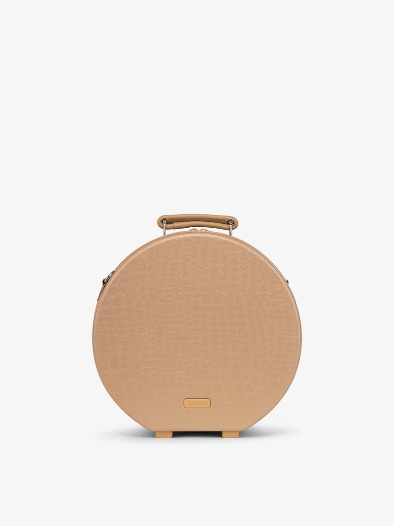 CALPAK small hat box in trnk almond beige