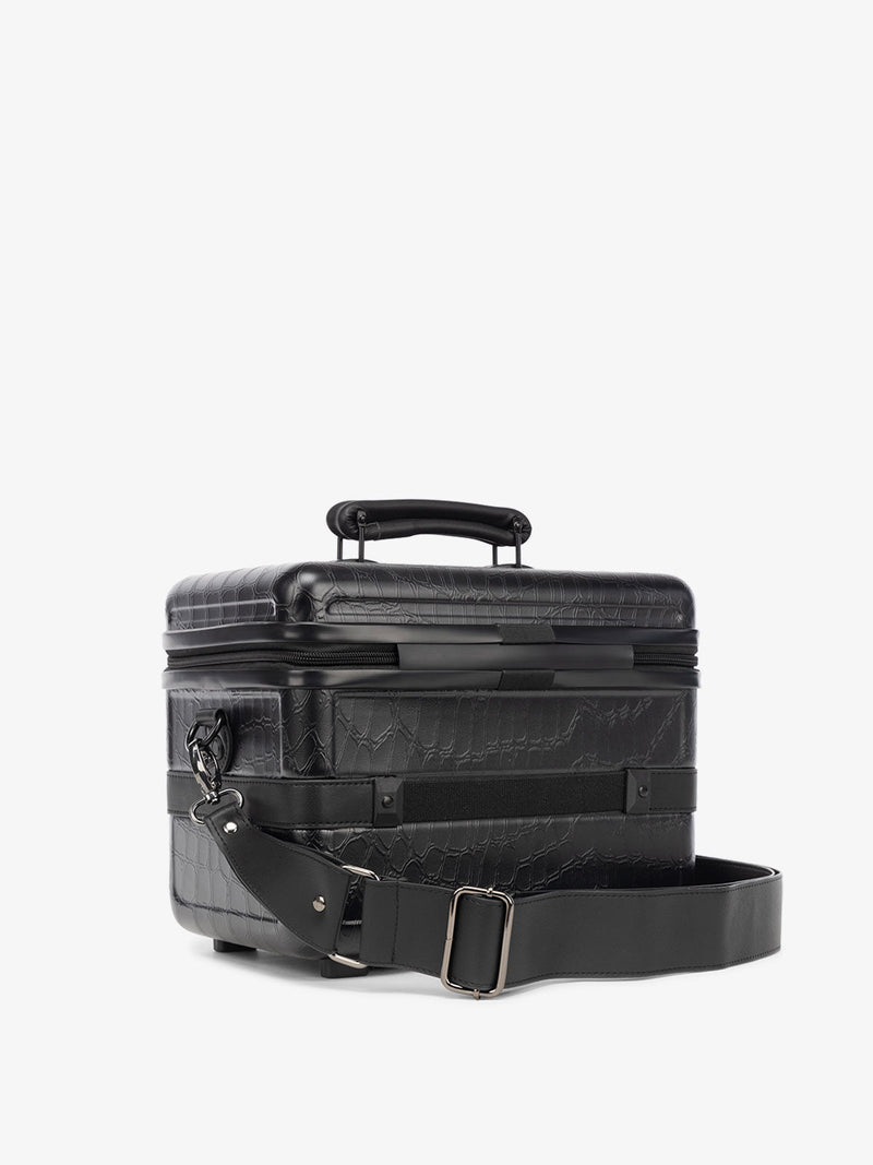 black travel vanity case for makeup