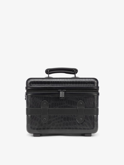 CALPAK black vanity case for makeup and cosmetics; CCT2201-BLACK-CROC view 1