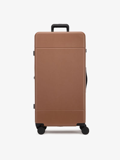 CALPAK Hue 31 inch hardside polycarbonate trunk luggage in brown hazel color; LHU1030-HAZEL view 1