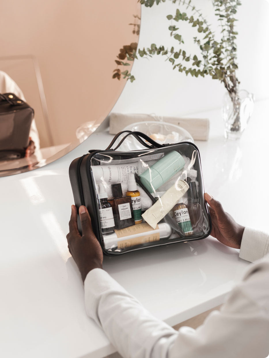 The Calpak Mini Clear Cosmetics Case Saved My Europe Trip