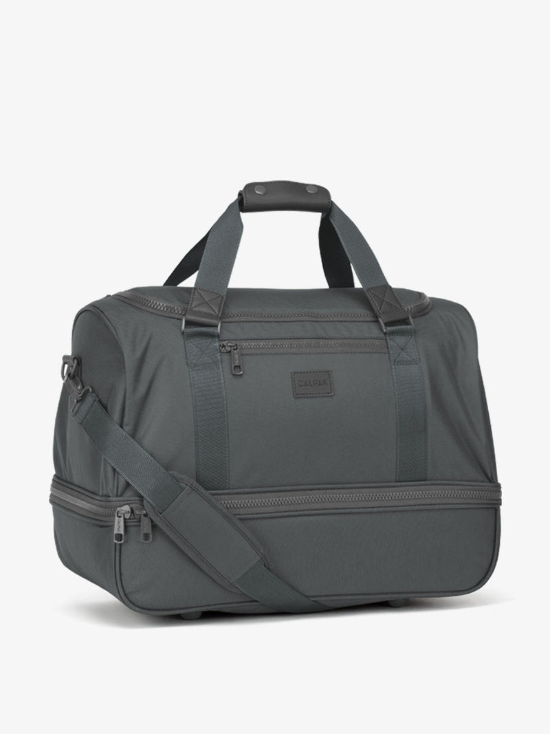 CALPAK Stevyn duffel bag and weekender in slate