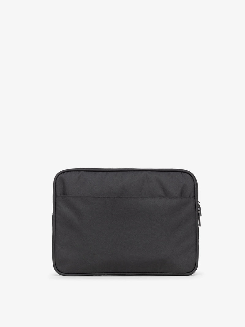 CALPAK 13-14 Inch Padded Laptop for work sleeve with back slip pocket in black