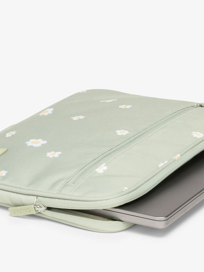 CALPAK 13-14" laptop sleeve with front zipper pouch