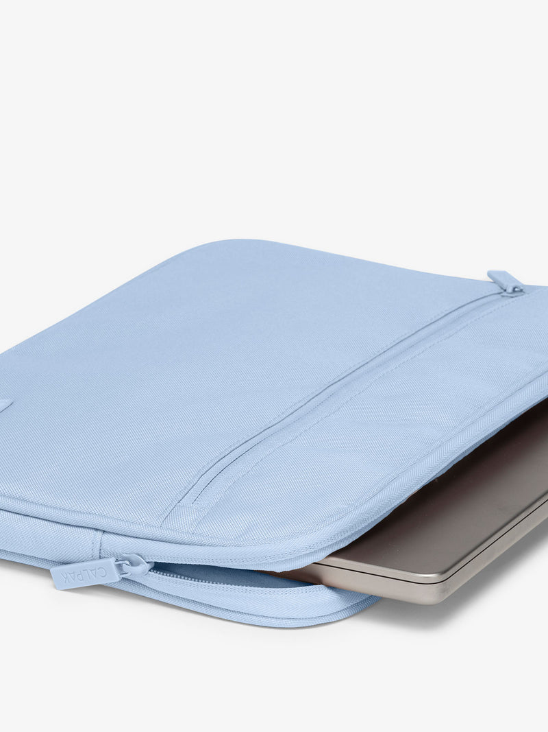 CALPAK 15-17 Inch Padded Laptop case water resistant in sky blue