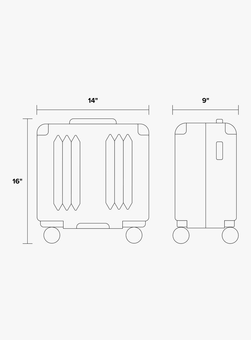 CALPAK Ambuer Mini Carry-On Dimensions;