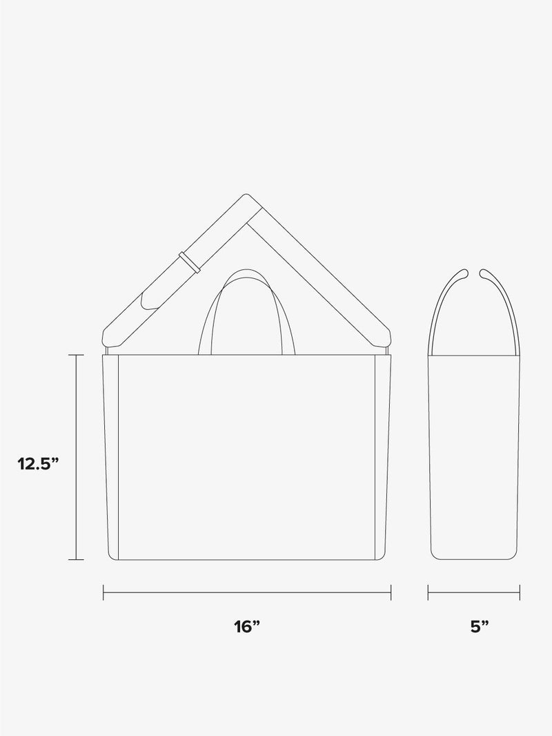 laptop tote bag dimensions;