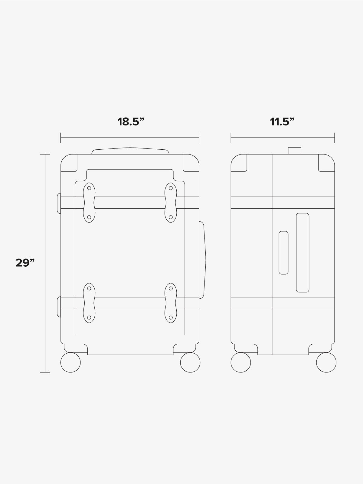 TRNK 2-Piece Luggage Set | CALPAK TRNK Black