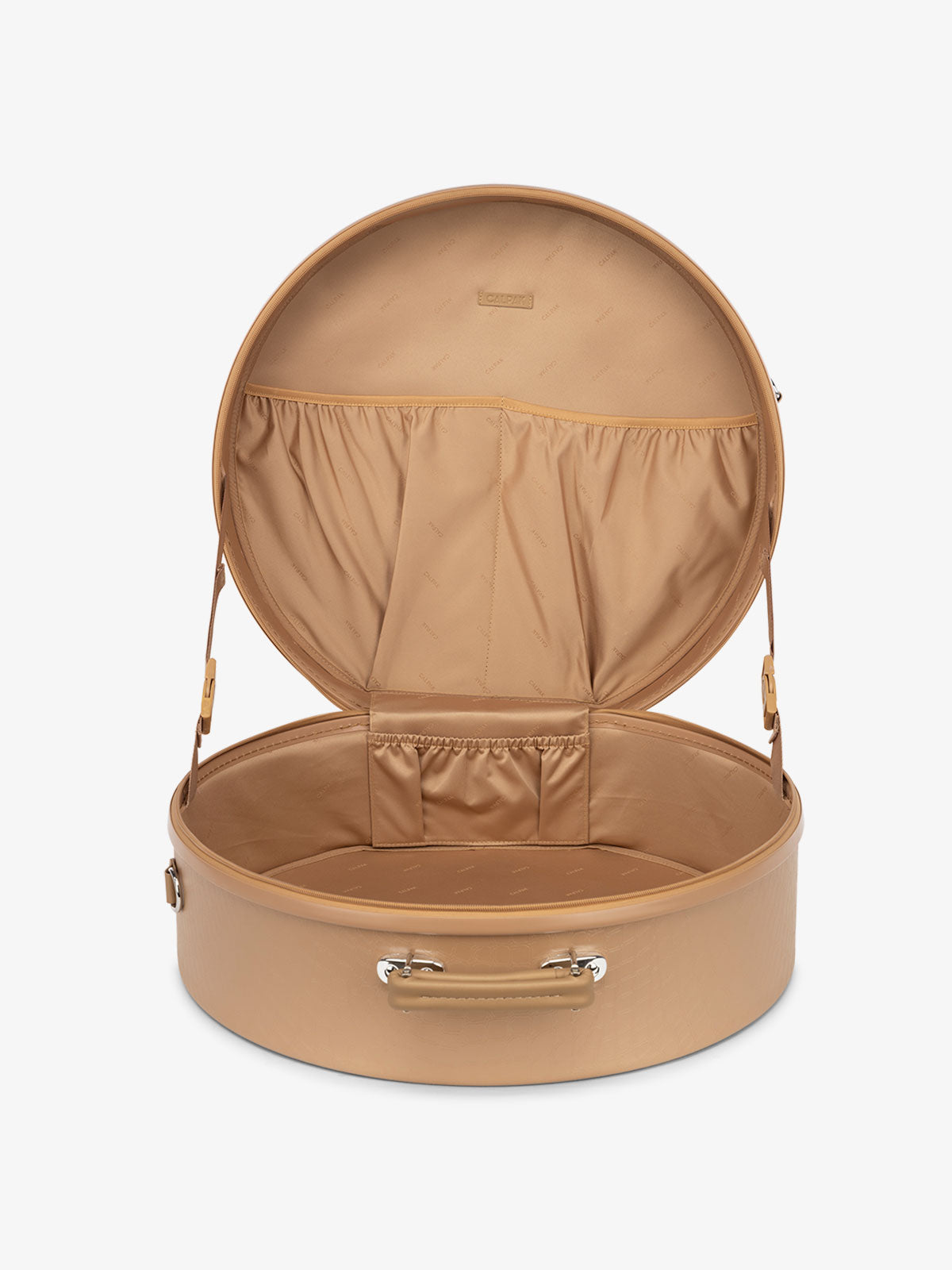 Hat Box Organizer Round Travel Hat Boxes Foldable Hat Storage Bag